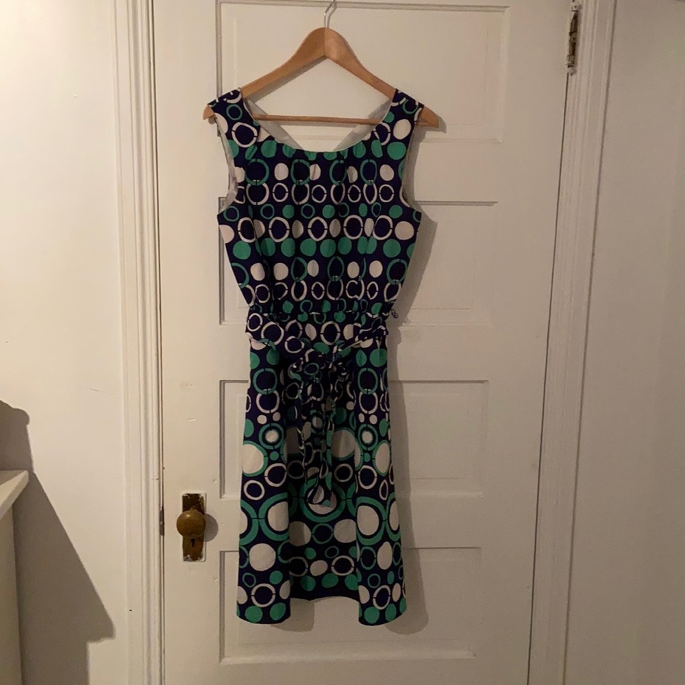 Green, blue, and white summer dress Banana Republic size 8